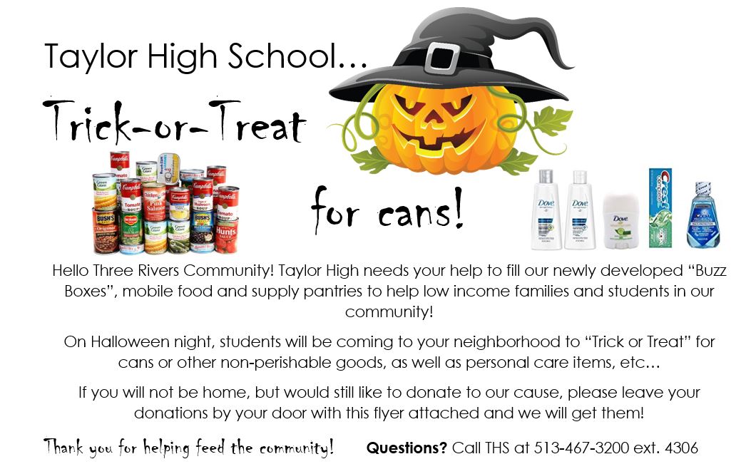 Trick or Treat for Cans